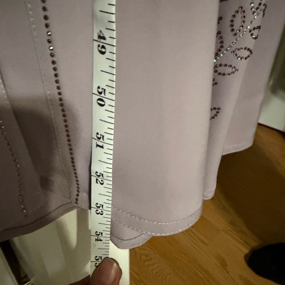 Elegant Lavender Embroidered Kaftan / Abaya. Size 56, NWT - Picture 6 of 7